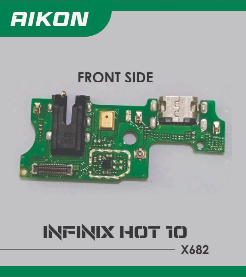 Infinix Hot 10 - X682 - Charging Port Board Flex - Board Flex Cable Plug Headphone  MIC Replacement