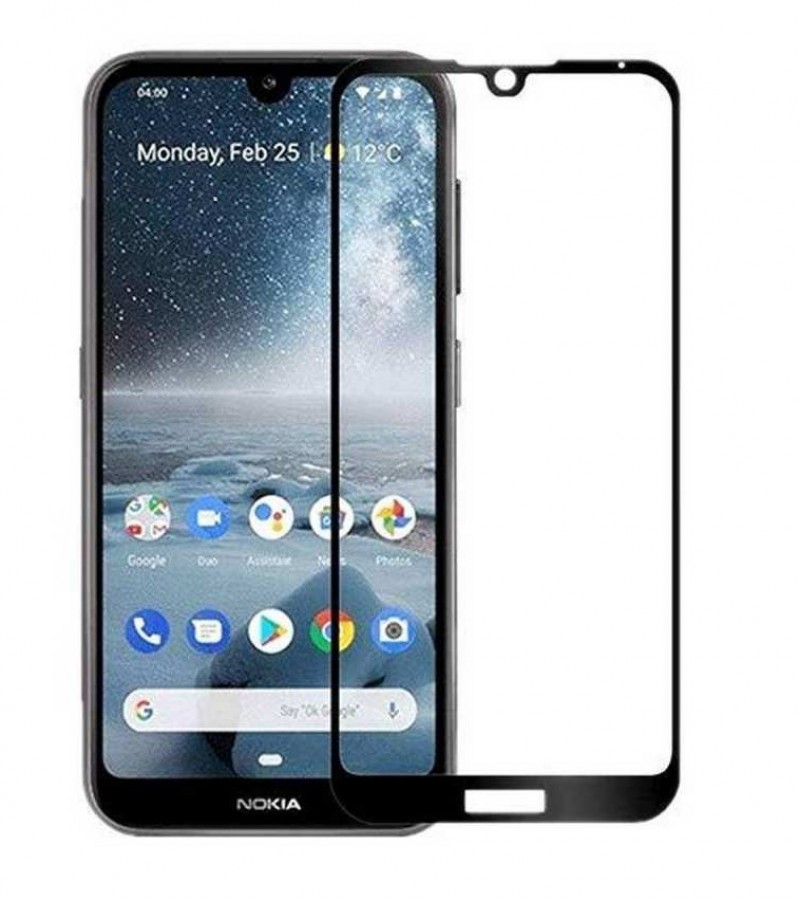 Nokia 2.2 - 5D - Full Glue - Full coverage - Edge to Edge - Protective Tempered Glass