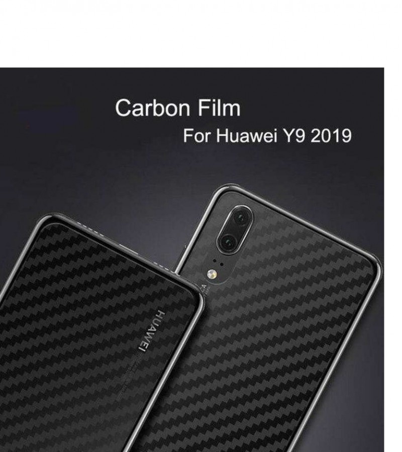Huawei Y9 - 2019 - Carbon fibre - Matte Mosaic Design - Back Skin - Back Protector - Sheet