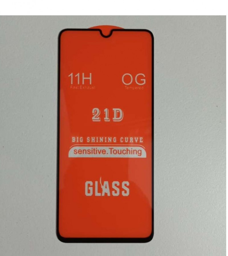 Infinix Hot 8 Lite - 9D - Full Glue - Full coverage - Edge to Edge - Protective Tempered Glass