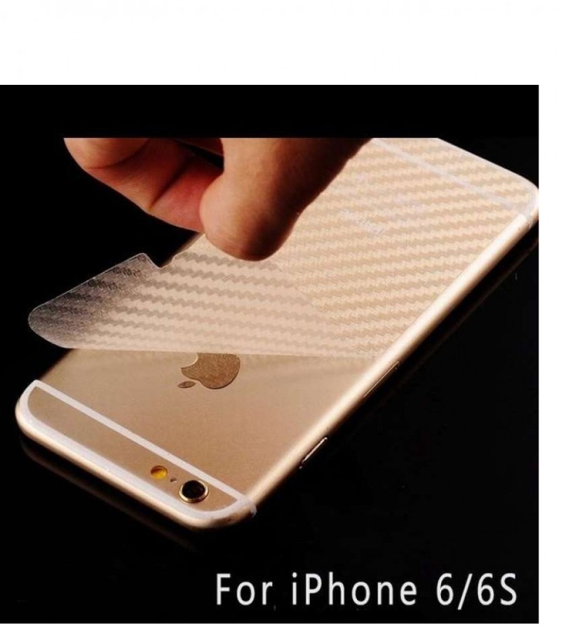 Iphone 6 / 6S - Carbon fibre - Matte Mosaic Design - Back Skin - Back Protector
