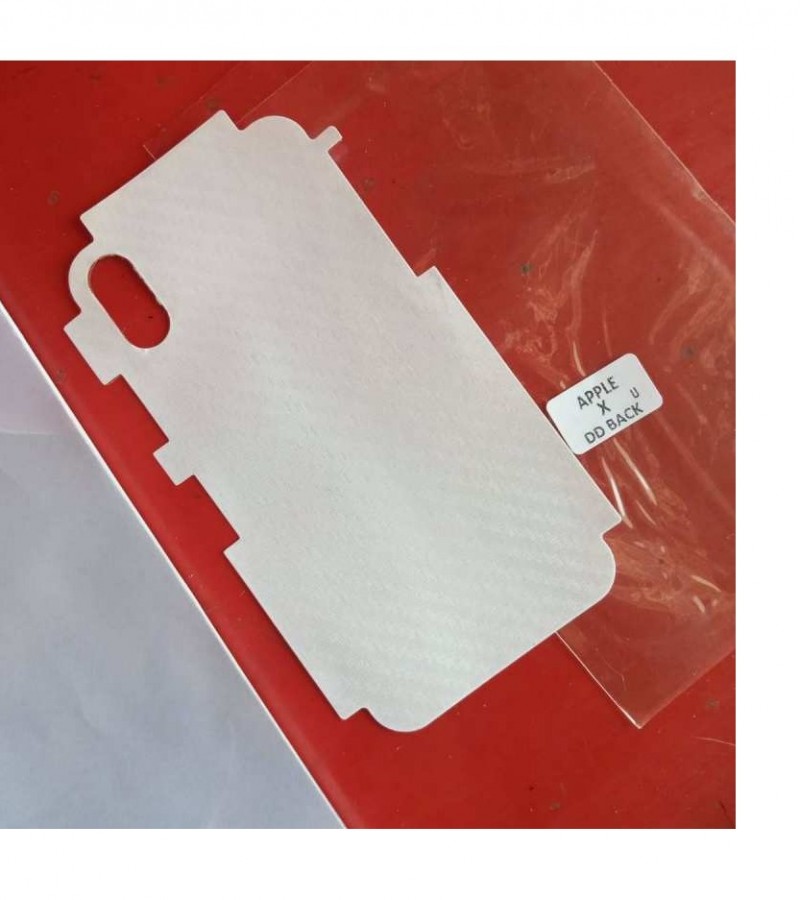 Iphone X / Iphone 10 - Carbon fibre - Matte Mosaic Design - Back Skin - Back Protector - Sheet - 020
