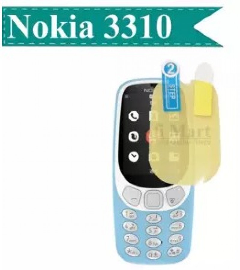 Nokia 3310 - Hydro gel Film - Jelly skin -Clear- Transparent Front Skin - Screen Protector