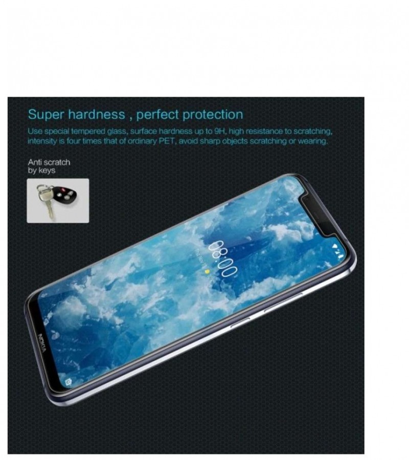 Nokia 8.1 - 2.5D Plain & Polished - Protective Tempered Glass