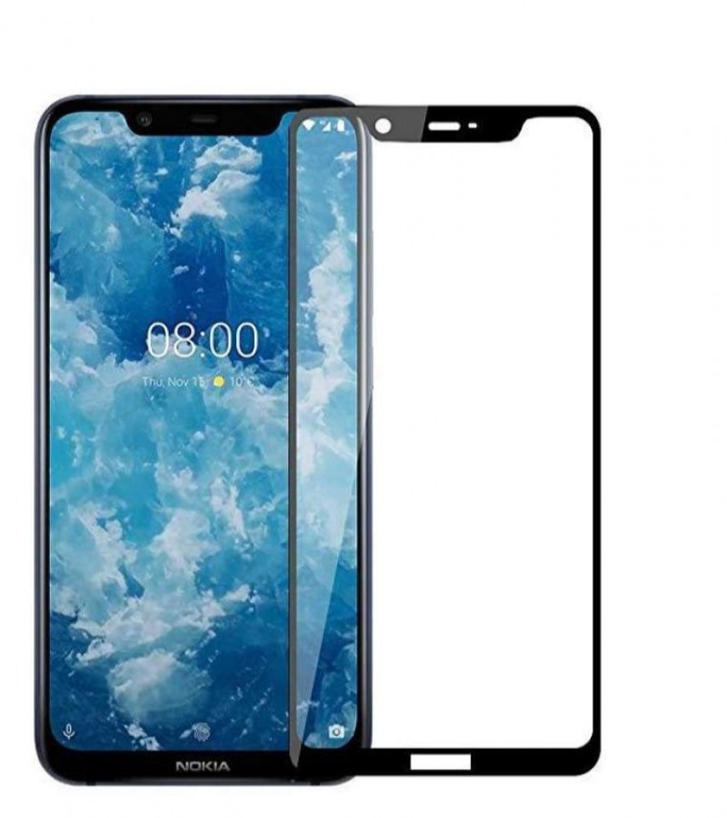 Nokia 8.1 - 5D - Full Glue - Full coverage - Edge to Edge - Protective Tempered Glass