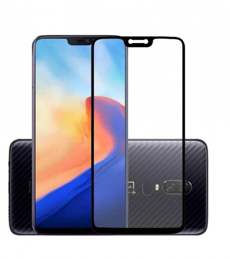 Oneplus 6 - 5D - Full Glue - Full coverage - Edge to Edge - Protective Tempered Glass