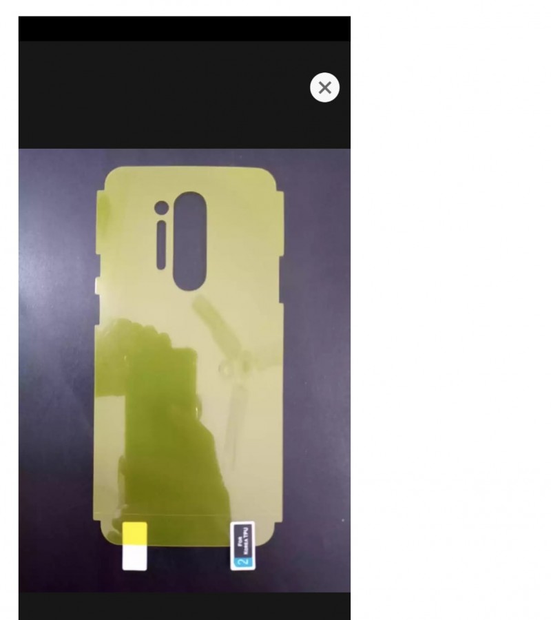 OnePlus 8 pro Hydro gel Film Jelly skin Crystal Clear Transparent Back Skin