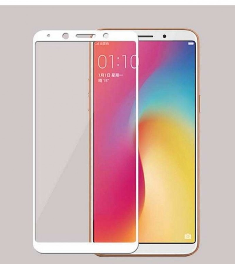 Oppoo F5 - 5D - Full Glue - Full coverage - Edge to Edge - Protective Tempered Glass