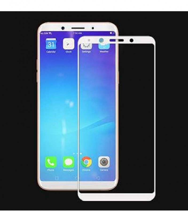 Oppoo F5 - 5D - Full Glue - Full coverage - Edge to Edge - Protective Tempered Glass
