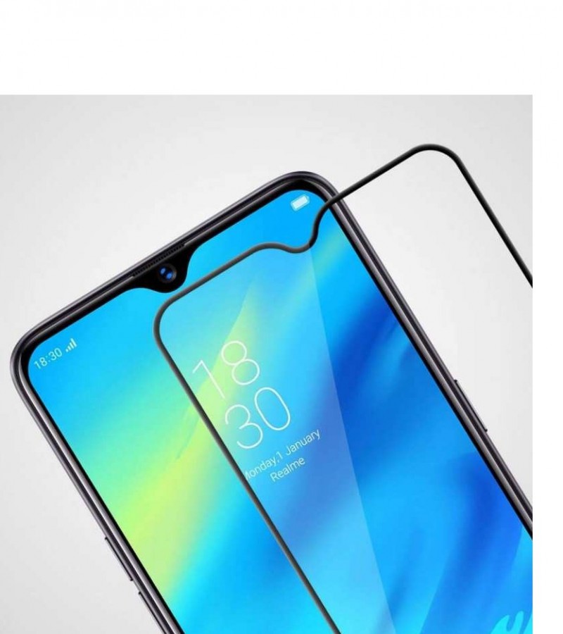Real me 3 Pro - 5D - Full Glue - Full coverage - Edge to Edge - Protective Tempered Glass