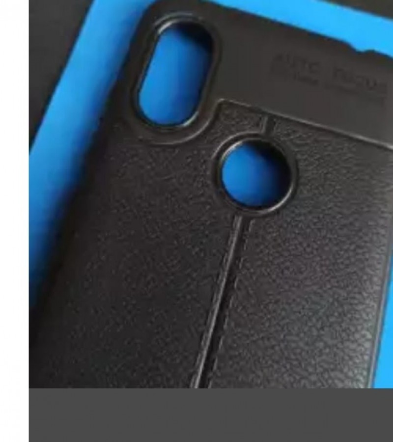 Redmi Note 6 - Litchi Textured - Autofocus Silicone Cover - Soft Rubber Case - 070
