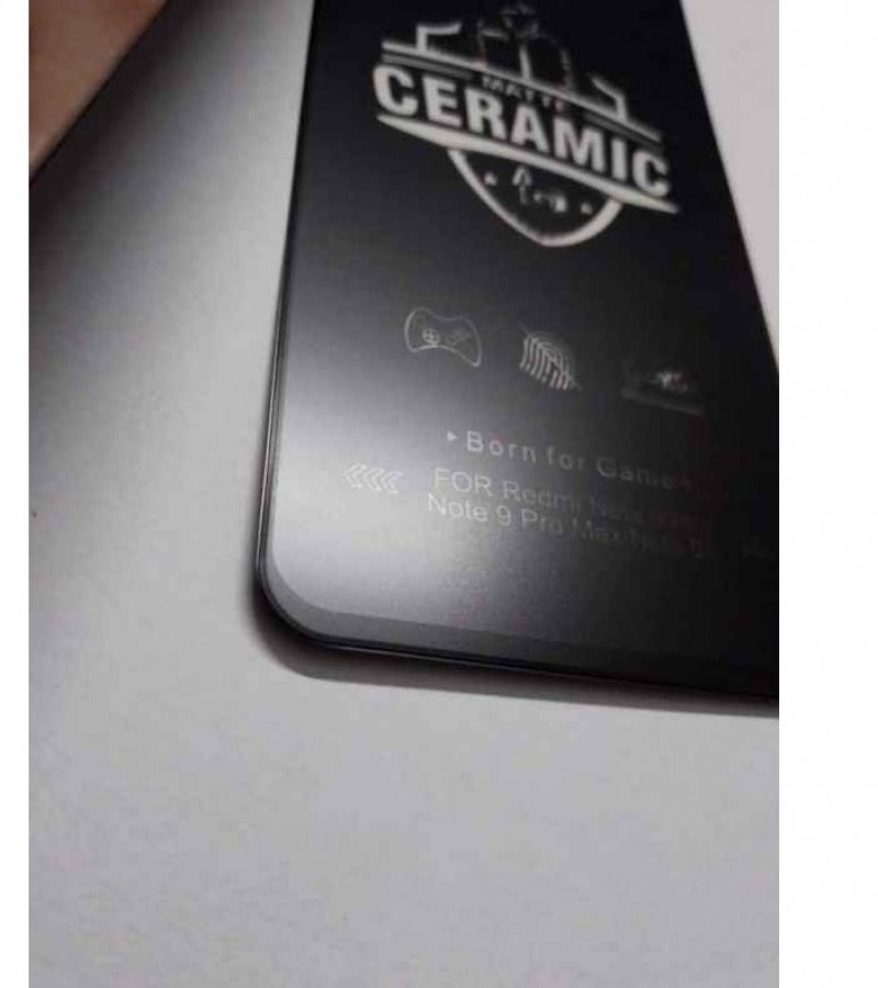 Redmi Note 9 Pro - 0.5mm - 9H - Unbreakable protective Ceramic Matte Film