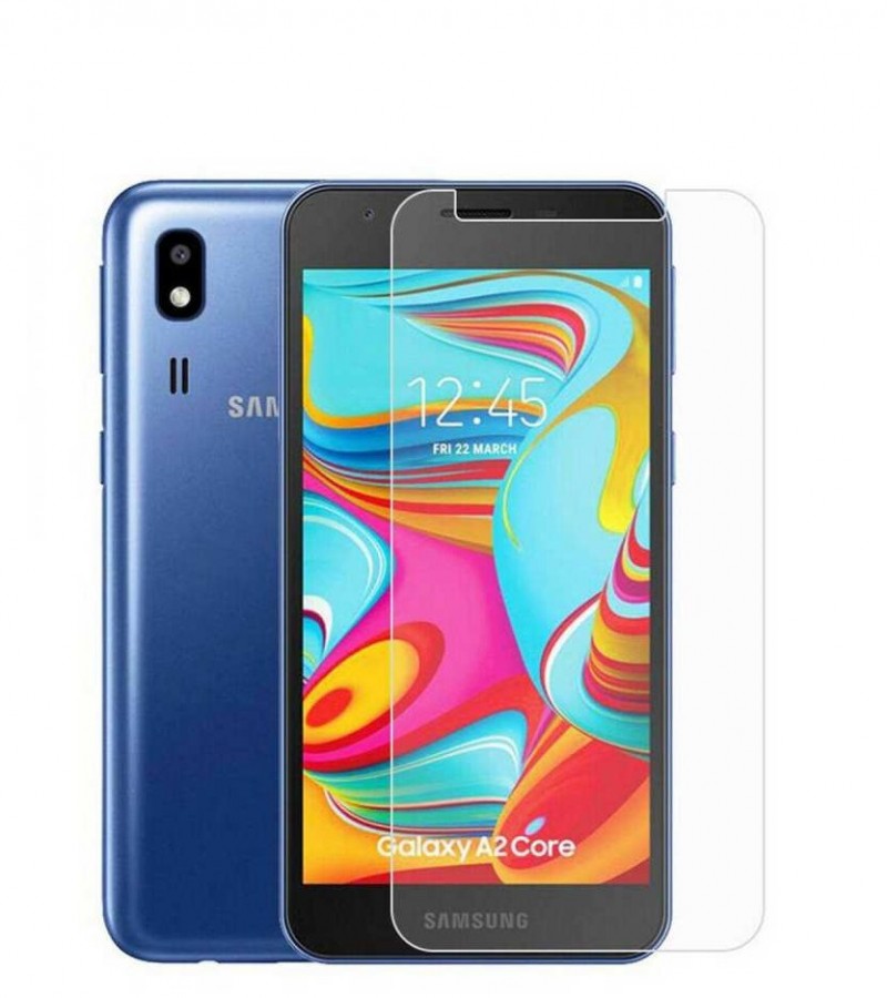 Samsung A2 Core - 2.5D Plain & Polished - Protective Tempered Glass