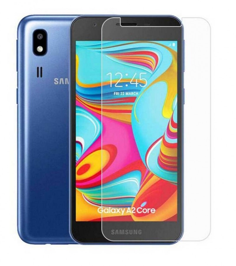 Samsung A2 Core - 2.5D Plain & Polished - Protective Tempered Glass