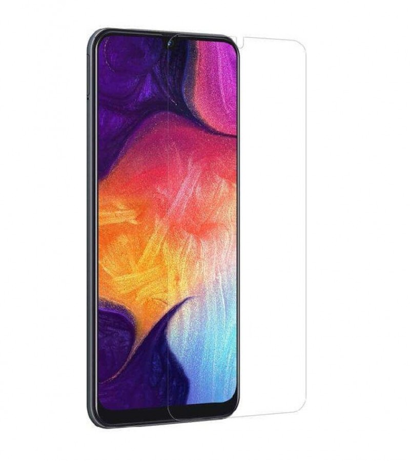 Samsung Galaxy M20 - 2.5D Plain & Polished - Protective Tempered Glass