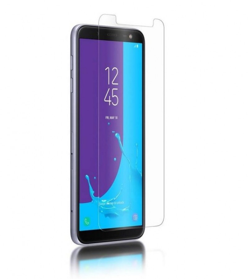 Samsung J6 - 2.5D Plain & Polished - Protective Tempered Glass