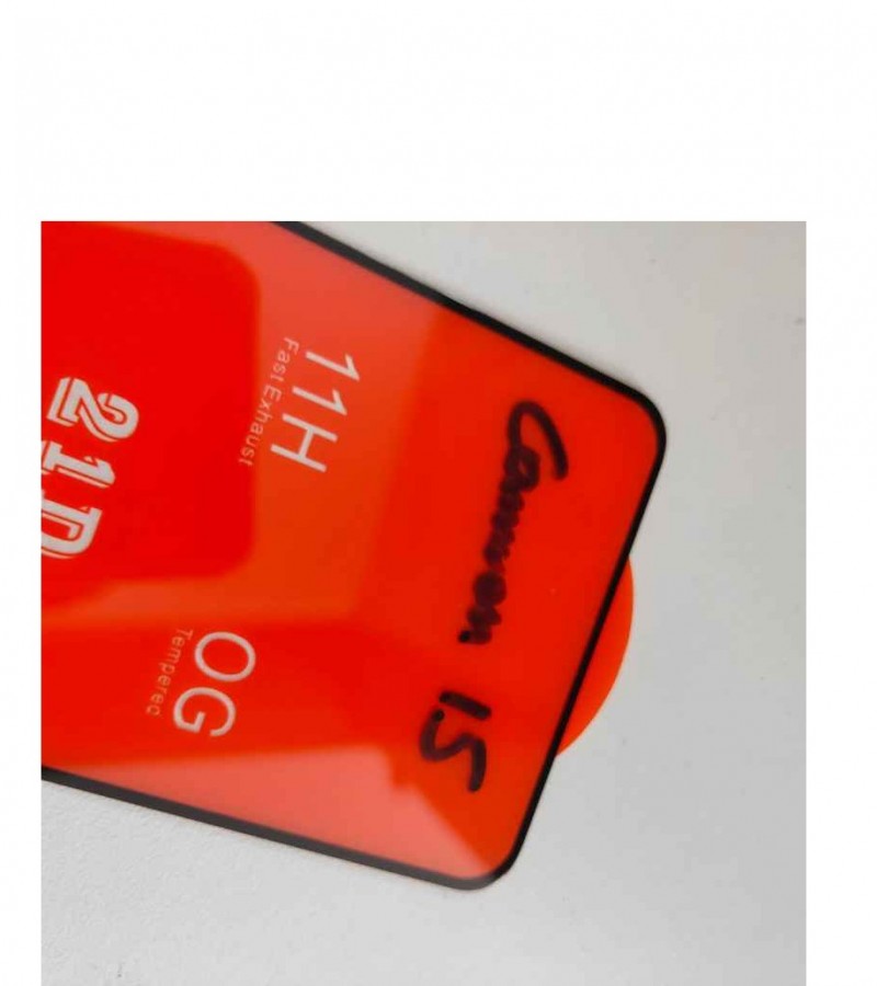 Tecno Camon 15 - 9D - Full Glue - Full coverage - Edge to Edge - Protective Tempered Glass