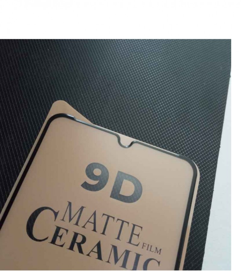 Tecno Spark 4 - Black - 0.5mm - 9H - Unbreakable protective Ceramic Matte Glass